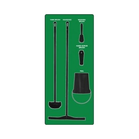 Accuform WET ZONE STOREBOARDS MAXDUTY PSB613GNBK PSB613GNBK